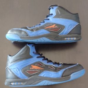 🌻 Catapult Boys Black Blue High Top Basketball Shoes Size 5